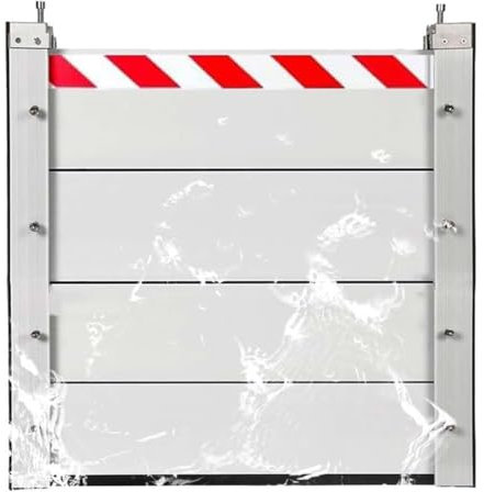 KV-OOGG Hochwasserschutzdamm Aluminium Generic Abnehmbar Temporärer Damm Einfahrt Kellerfenster-Hochwassersperre Wasserdichtes Set(124 * 40cm)