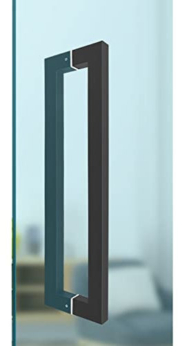 MEFOOGE Türgriff Quadratische, Flache Form Edelstahl Zeitgenössischer Eingangstürgriff Moderner Türgriff, Duschglasschiebetür Innen- und Außenmoderner Türgriff, für Glastür Holztür