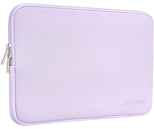 Aucase skyddsfodral 13–14 tum laptopfodral läder för MacBook Air 13 tum M4 M3 M2/MacBook Pro 14, ultratunt starkaste vattentätt laptopfodral laptopväska, för HP Lenovo Dell ASUS ACER MSI