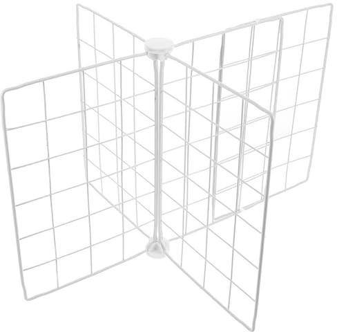 INOOMP Freezer Organizer Divider Adjustable Freezer Partition Wire Board for Fridges Freezers Breathable Grid Design Space-Saving Storage for Food and Beverage Sorting