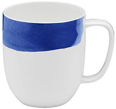 Windmilne Tazza da caffè in Porcellana Bone China Creativa, Tazza da Acqua per Ufficio, Tazza da Latte Semplice con Manico, Tazza da tè di Grande capacità (C)