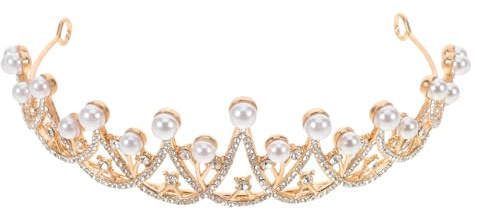 PACKOVE Tiara de Boda para Novia Princesa, Tocado Elegante de Piedras Brillantes Peines para Fiestas de Bodas y Eventos Formales