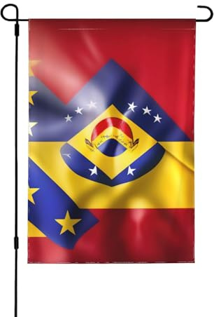 Bandera de Venezuela banderas de jardín de temporada para exteriores, banderas duraderas de doble cara para decoración navideña de patio
