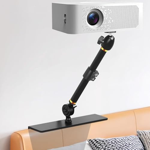 VexNook Home Projector Stand for Bed & Sofa – Adjustable 33-45cm Hidden Mount for Small & Medium Portable Projectors, Compatible with XGIMI, Nebula, Epson, Anker