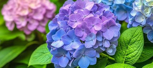 Mouse Mat, 70x140cmx3mm XXL Mouse Pads, Large Desk Pad, Gaming Mouse Mat, Waterproof Surface Smooth, Keyboard Pads, Anti-Fray Stitched Edges, Office Men'S Gifts, Hydrangea Purple JX0B-736