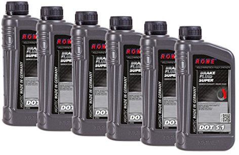 6 (6x1) Liter ROWE HIGHTEC BRAKE FLUID SUPER DOT 5.1