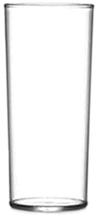 We Can Source It Ltd - Unbreakable Polycarbonate Straight Half Pint Hiball Glasses, Reusable Plastic Tumblers for Restaurants, Pubs, Hotels - Dishwasher Safe - 8 Pack