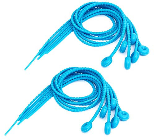 Lantelme 12 Stück Rouladenbinder Silikon XL 54cm lang Blau für Rouladen Spargel Gemüse Fleisch Fisch | Silikonbänder Set Wiederverwendbar Hitzebeständig Lebensmittelecht | Kohlrouladen Schaschlik