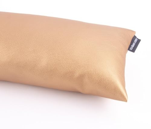 SCHÖNER LEBEN. Zugluftstopper Kunstleder Uni Messing div. Größen, Auswahl:110cm Länge