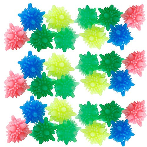 Schneespitze 30Pcs Anti Limescale Ball,Energy Saving Tumble Dryer Balls Laundry Ball,Reusable Washing Machine Balls,Eco Friendly Laundry Washing Ball,Colorful