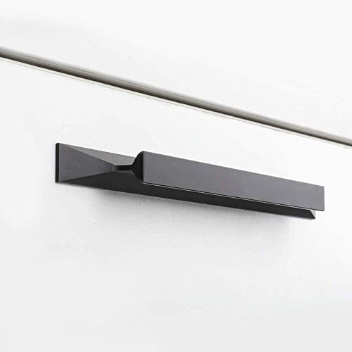 LONTAN 20 Stück Schrankgriffe Griffe Möbelgriffe Schwarz Schrankgriffe 160mm Lochabstand Griffe Schwarz Küchengriffe Möbel Aluminiumlegierung Schubladengriffe