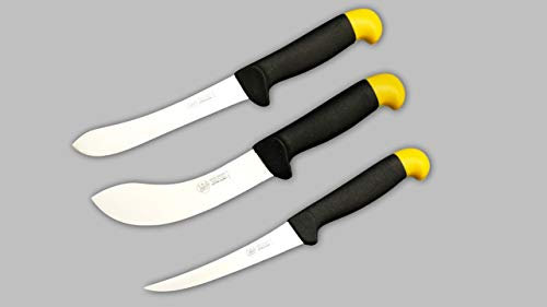 DUE BUOI SET NORCINO GRANDE: DISOSSO CM 15 - SCUOIARE CM 18 - SCIMITARRA CM 18