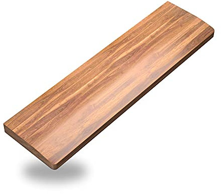 Tastatur-Handgelenkauflage aus Holz, Handgelenkauflage aus schwarzem Walnussholz für 60% Tastatur mit rutschfester Gummibasis, MageGee Ergonomische Tastatur-Handballenauflage zur Schmerzlinderung