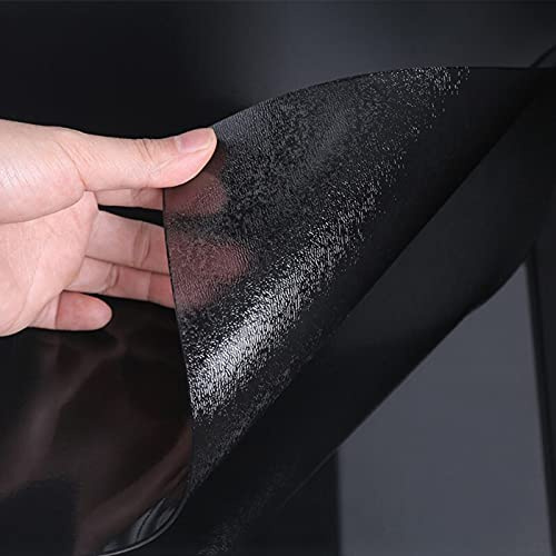 Tischdecke Transparent PVC-Tischschutz, Abwaschbar, Wasserdicht, Für Esstisch Couchtisch Und Schreibtisch, Verschiedenen Gr,Matte Texture Black (Dicke:1.6mm,Größe:80x140cm/31.5x55.1in)