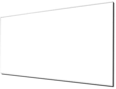 banjado Glas Magnettafel (100 x 50cm) - Magnetwand Glas - Magnetpinnwand als Memoboard - Pinnwand Magnettafel Küche, Büro, Kinderzimmer - weiß