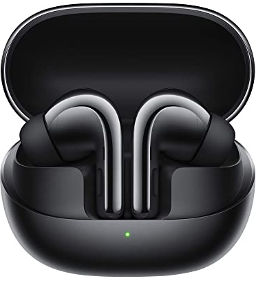XIAOMI Buds 4 Pro, Auricolari Bluetooth 5.3, Hi-Res Audio con LDAC, Cancellazione del rumore fino a 48dB, 6 Modalità ANC, Carica Wireless, Fino a 38 ore di Batteria, Connessione Due Dispositivi, Nero