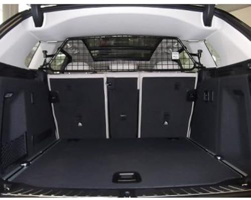 Kleinmetall Masterline Hundegitter für BMW iX3 G08 + X3 G01, Stahl, Schwarz, D-Clip, 25 mm, 120 cm, Auto