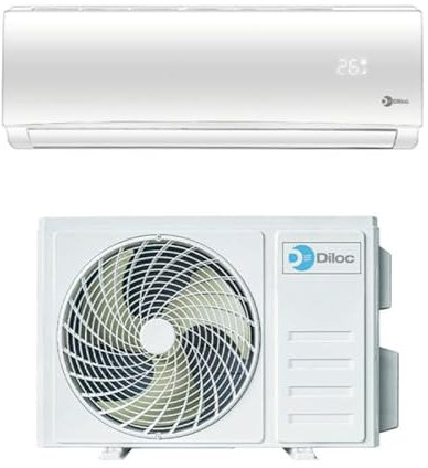 Climatizzatore Condizionatore Diloc Over 9000 BTU inverter monosplit in R32 D.OVER09W in A+++ (A++/A+) Wifi integrato