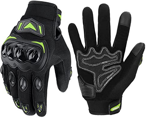 KEMIMOTO Gants de moto pour homme et femme avec protection de cheville et écran tactile, gants de sport pour homme et femme, pour moto, vélo, scooter, chasse
