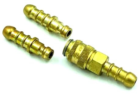 Connettore di accoppiamento a sgancio rapido in ottone GPL, 1 ugello extra per tubo da 8 mm di diametro interno