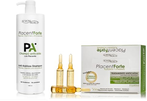 PACK especial TOTAL TRATAMIENTO ANTICAIDA PLACENT FORTE AMPOLLAS DE 36 UDSX10ML + CHAMPU TRATAMIENTO 1000ML Chatear con la tienda
