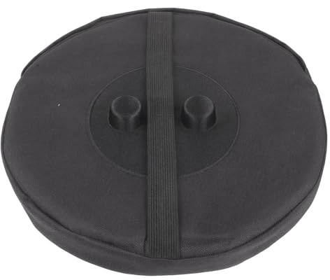 LWZko Taburete Plegable Portatil Camping Silla Asiento Cojín Accesorios Camping Taburete Camping Telescópico Silla Portátil Asiento Cojín Outdoor Esponja Redonda Impermeable Oxford Cojín Negro