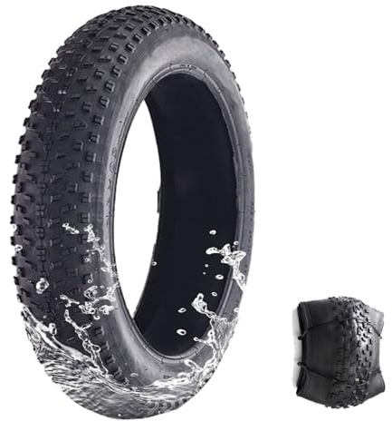 E-Bike Fat Tire, 20/26 x 4.0-inch Electric Tricycle Fat Tire, Folding 60TPI Bead Replacement Tire Compatible with Urban Mountain or Three-Wheeled Bicycle(1PC,26X4.0)