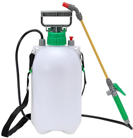 5L Pump Action Pressure Spray Garden sprayer With Pressure Release Valve, Plastic Lance & Carry Strap - Water, Weedkiller Sprayer Pump Fertilizer, Pesticides, Fungicides, Cleaning, Patio