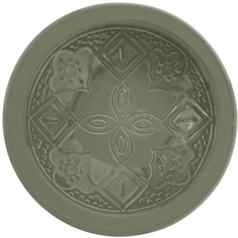 Secret de Gourmet - Lot de 6 Assiettes Creuses Faïence Sienna 23cm Vert Olive