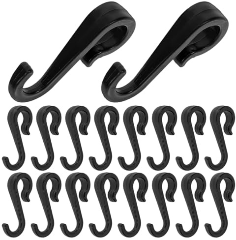 ETHZZLE S-Förmige Kunststoffhaken Zum Aufhängen Vielseitige Rohrhaken Für Küche Badezimmer Und Haushalt Sicherer Halter Für Handtücher Schlüssel Und Kleidungsstücke 5.90X2.20X1.00Cm