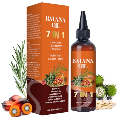 Aceite de Batana para Cabello, Aceite de Batana 100% Natural, Estimula el Crecimiento del Cabello, Previene la Caída y Rotura del Cabello, para Hombres Mujeres, 120ml
