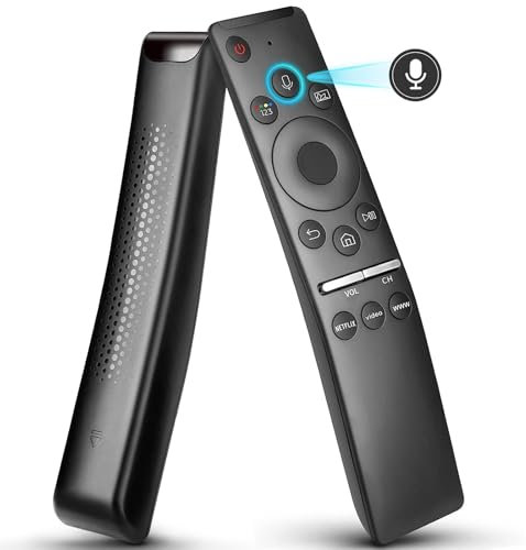 Telecomando universale Voice compatibile con Samsung Smart Curved Frame QLED LCD 8K 4K TVs, telecomando vocale solo per 2019-2023 modello anno TV con funzione vocale
