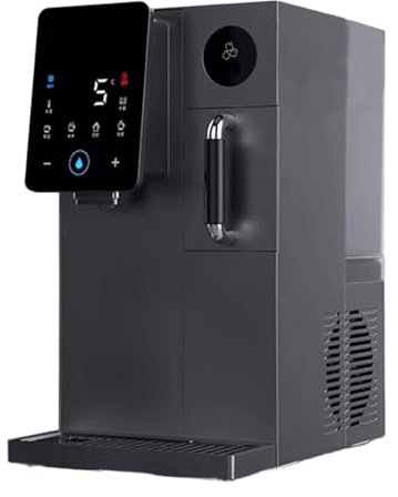 Water Cooler with Ice Maker Countertop 6-8 Minutes Ice Making Water Dispenser Intimate Night Light 60 Ice Storage Capacity for Home Office