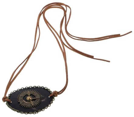 SOPOTUTU Retro Piraten Augenklappe aus Pu Leder mit Aluminiumlegierung Atmungsaktiv und Stressfrei für Erwachsene Leichte Augenmaske für Cosplay und Party Zufällige Farbe