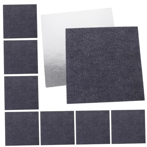 EXAOMBLE 10 Pièces Dalles De Moquette Autocollantes Amovibles Et Antidérapantes Dalles De Sol Flottantes à Décoller Coller Pour Revêtements De Sol Temporaires Et Autocollantes