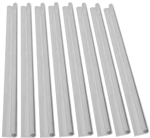 KMDZDZGS 8 stycken fästskena, 50 cm aluminiumlegering kederlist, kederprofil för husvagn, husbil, tältskena, camping, för Keder 6–9 mm