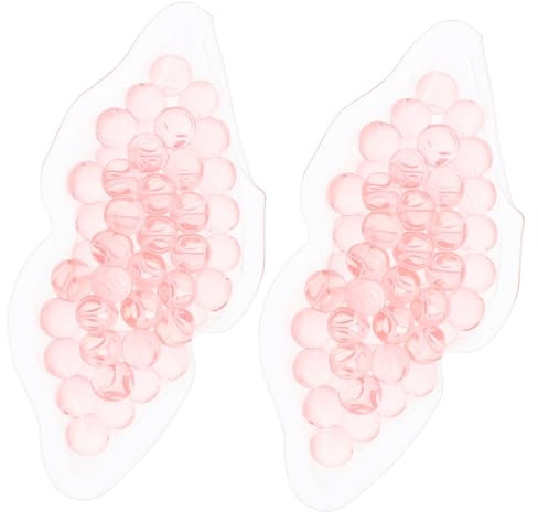 FONDOTIN Wiederverwendbare Kühlende Lippenpads and Gelartiger Oberfläche 2 Stück aus Tpu Lippenentspannungspads 8cm mit Lichtblockierender Funktion für Zuhause und Hotel