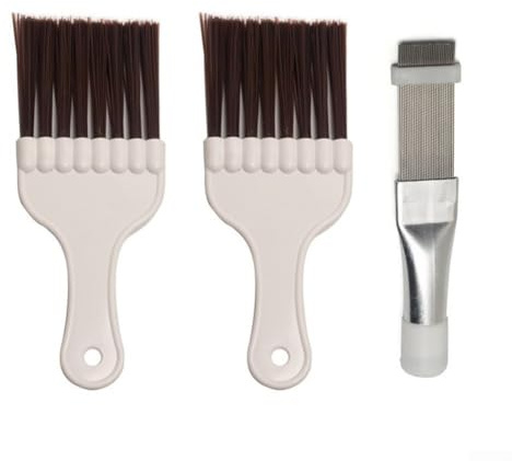 3-teiliges Reinigungsbürsten-Set für Klimaanlagen-Flossen und Kühlschrank-Wartung