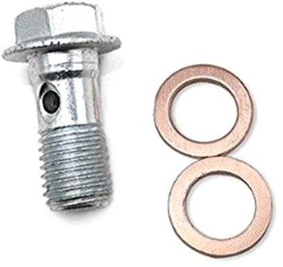 LLHCF 10 Stück Motorrad-Banjo-Schrauben und Unterlegscheiben, Bremsschläuche, Bremssattel-Schrauben, Durbal-Banjo-Schrauben und Unterlegscheiben