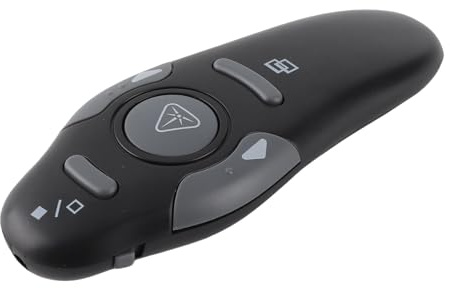 TARSHYRY Clicker de Presentación Inalámbrico con Puntero Láser Rojo y Función de de Página, 2,4G Plug and Play para Uso en Computadora y