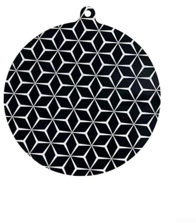 Besttoolifes Lot de 4 tapis de protection ronds en silicone pour plaques à induction, résistants à la chaleur et aux rayures, pour la plupart des plaques à induction standard, 22 cm et 24,5 (rond 24,5