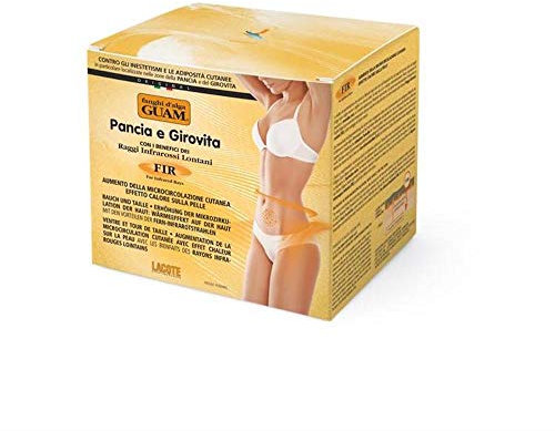 Guam, Algenfango Guam FIR Bauch und Taille, für Hautmikrozirkulation mit den Vorteilen der fernen Infrarotstrahlen, Aktive Wärme auf der Haut, Made in Italy, 500 ml Packung