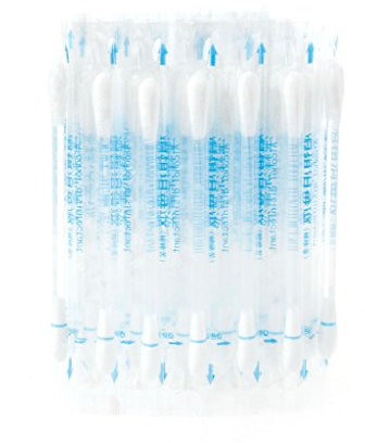 ZOUCY 50 Piezas Desechables para Uso médico palillo desinfectado algodón hisopo Herramienta de Cuidado de la Ayuda Kit