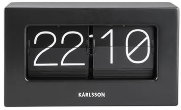 Karlsson Present Time - Orologio da Tavolo, Colore: Nero