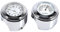 Unifür Versal Motorcycle Waterproof Handlebar Mount Dial Clock & Thermometer Temp White for Most of The Motorcycle with 7/8-1 Inch