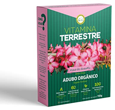 Vitamina Terrestre Organic Fertilizer - Fruit & Desert Rose - Class A - NPK, Calcium, Sulfur, Magnesium - 150g