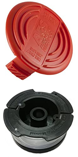 FocalTop Cap and Line Spool for Black & Decker Trimmer NST1118 Type 1, NST1118 Type 2, NST2018 Type 1, NST2018 Type 2, NST2018 Type 7, NST2018 Type 8 Replacement
