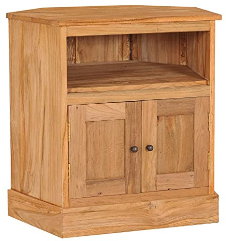KTHLBRH Eck-Sideboard,mehrzweckschrank,Sideboard Schlafzimmer,sideboards,Geeignet für Wohnzimmer, Schlafzimmer 60x45x60 cm Massivholz Teak