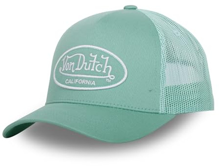 Von Dutch Justerbar keps för män och kvinnor, original och bekväm truckerkeps, Turkos1, One size