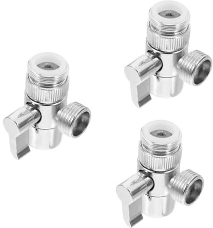 jojofuny 3stücke Faucet Adapter Out Waschmaschinen Schlauchsplitter Mit Aluminiumanschluss Universeller Wasseranschluss Für Dusche Toilette Und
